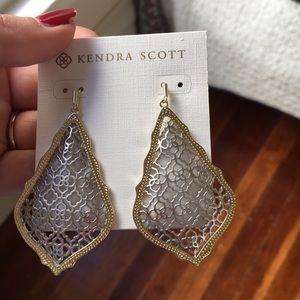 Kendra Scott Adair Silver & Gold Earrings